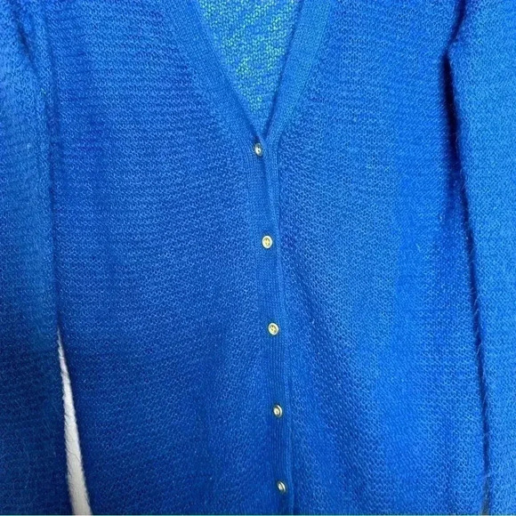 Cardigan Knit  Blue Size Medium - Picture 16 of 16